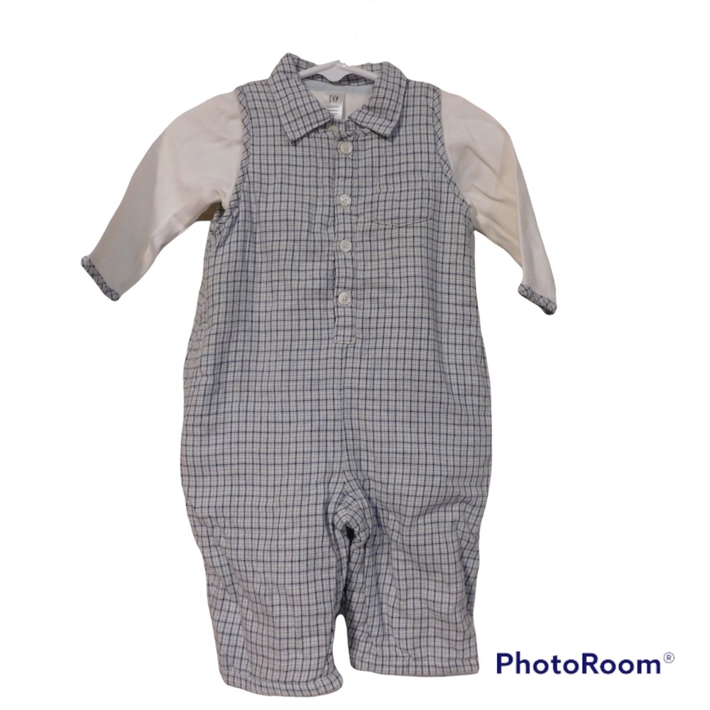 BABY GAP Baby Boys Overall Set, 3-6 Months